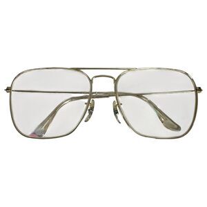 Ray-Ban Vintage Bausch Lomb L0227 Caravan Arista 58mm Gold Glasses -Needs Lenses